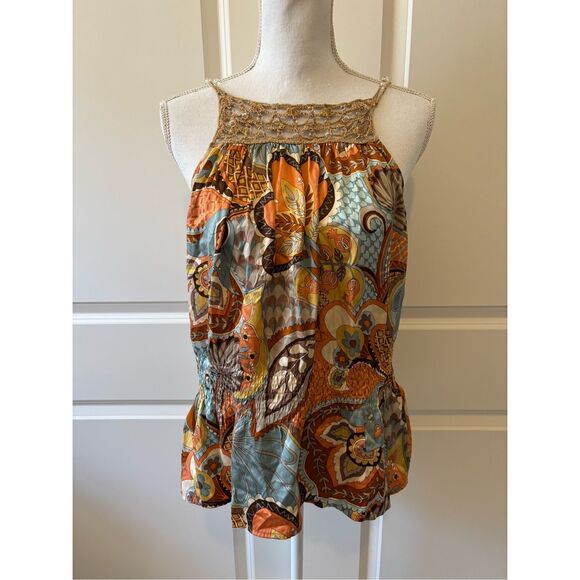 Y2K Swaui Silk Beaded Tank - Picture 1 of 5